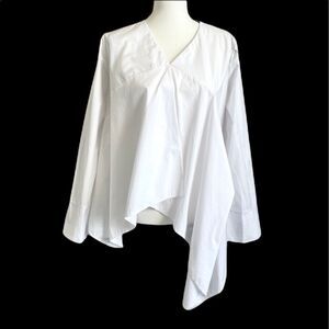 Athena Marie Long Sleeve Asymmetrical Blouse